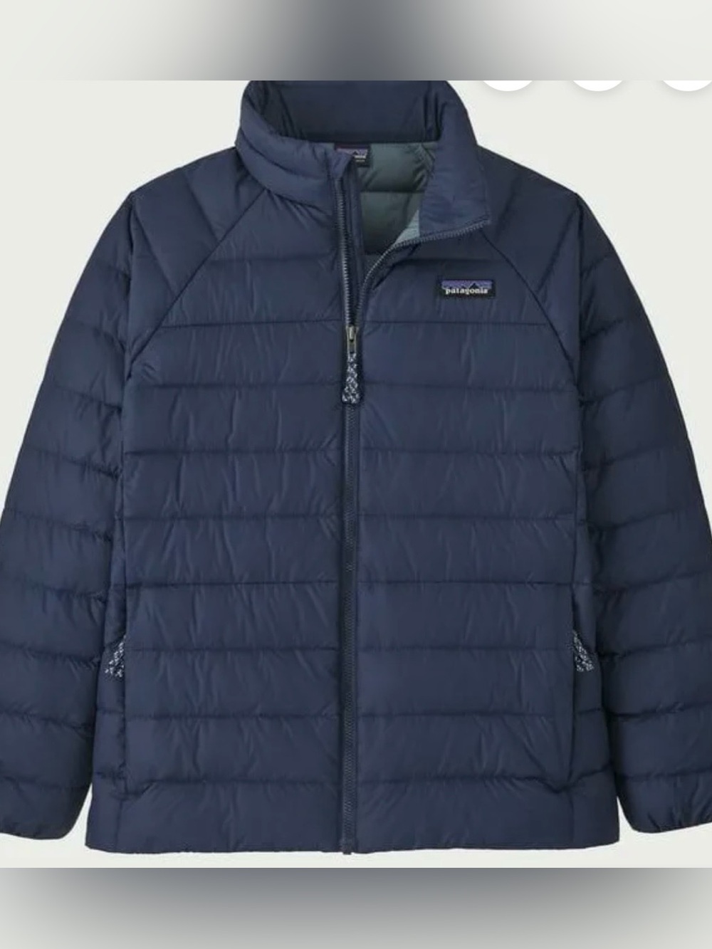 Patagonia Kids' Navy Lightweight Puffer Jacket Sz5